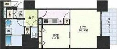 プレサンス広小路通 葵【3階】の間取り