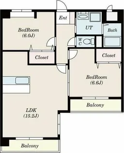 S-FORT西郊通【3階】の間取り