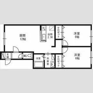 アヴニールⅡ【1階】の間取り