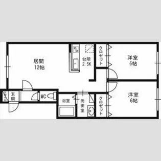 アヴニールⅡ【1階】の間取り