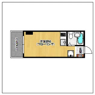 平尾コーポラス【4階】の間取り