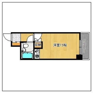 朝日プラザ博多【4階】の間取り