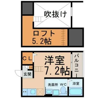 ルミエール黄金【2階】の間取り