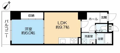 ヴィヴ・ラ・サンク【5階】の間取り
