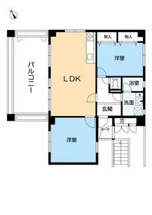プレステージ新千里西町参号棟【5階】の間取り