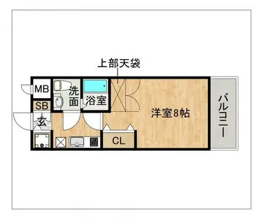 ピュアドームトレンディー高宮【302号室】の間取り