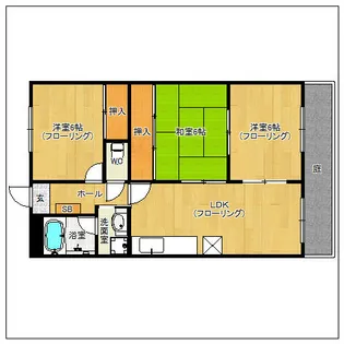 フレックス20【3階】の間取り