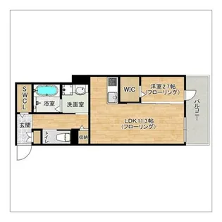 トリファイン唐人町【303号室】の間取り