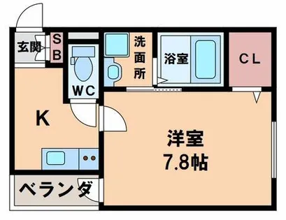 アッシュメゾン林寺【1階】の間取り