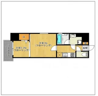 アクタス博多駅東IIスクエア【3階】の間取り