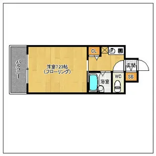 ダイナコートテソロ博多【8階】の間取り