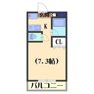 フェスタルトモオカ【102号室】の間取り