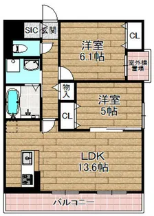 レジリエント【2階】の間取り