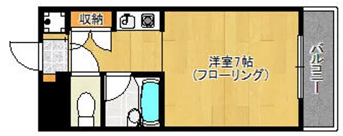 サン松香台【201号室】の間取り