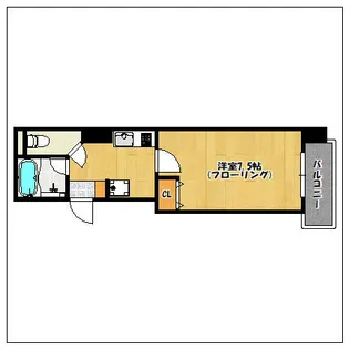 メヌエット舞鶴【3階】の間取り