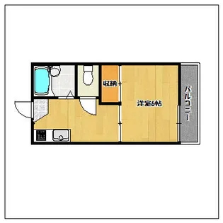 サンハイツ中村【201号室】の間取り