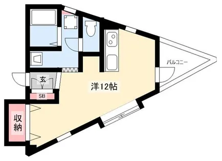 Maison Mirabelle【1B号室】の間取り