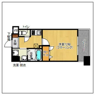 エンクレスト薬院III【7階】の間取り