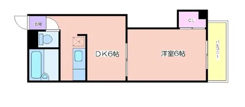 サニーハイツ住吉【1階】の間取り