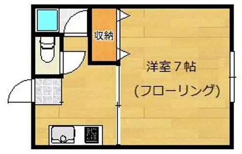 コーポ奈須【202号室】の間取り