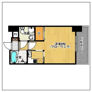 エステートモア警固【11階】の間取り