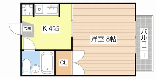 サイプリスコーポ東矢倉B棟【203号室】の間取り