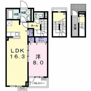 ピラーズ 石田【3階】の間取り