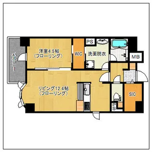 リーブル博多駅前【705号室】の間取り