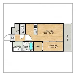 MODERN EIGHT 高宮lieto【403号室】の間取り