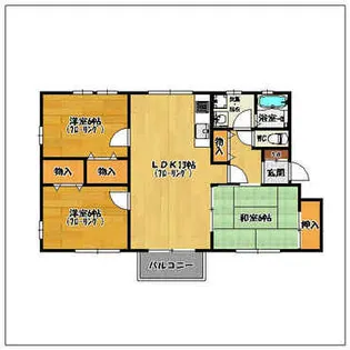 シティパル弐番館【201号室】の間取り