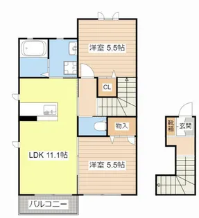 メゾン ド ルミエール【0205号室】の間取り