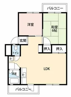 公社賃貸SMALIO 晴美台B【3-202号室】の間取り