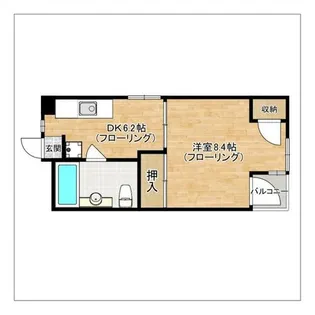 フドウ赤坂【5階】の間取り