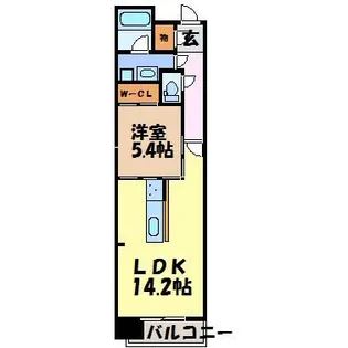 Ceres丸の内【6階】の間取り