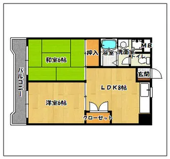 アイレックス南天神【10階】の間取り