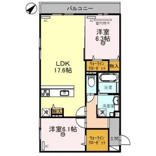 Brilliant【201号室】の間取り