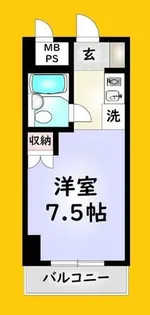 ホワイトパレス門司港【6階】の間取り