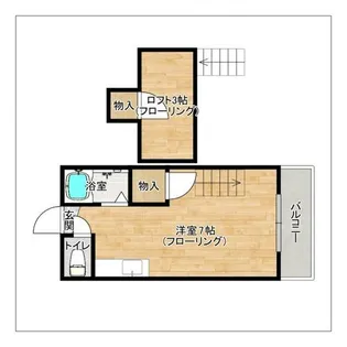 エクセル新宮駅前【203号室】の間取り