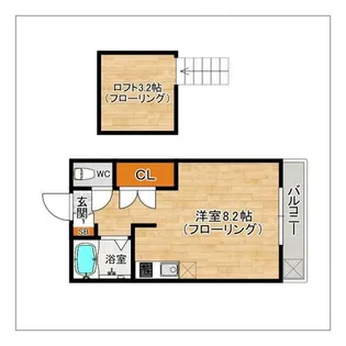 セイントヴィラ新宮【205号室】の間取り