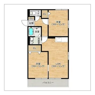 レトア千鳥C【202号室】の間取り