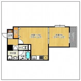 アーバントップビル【908号室】の間取り
