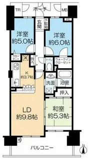 グランファースト千里桃山台6号棟【3階】の間取り