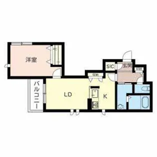プレミアス三左衛門【0202号室】の間取り