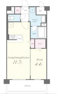 兵庫県西宮市甲子園一番町【アパート】の間取り