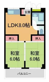 サンコート芦屋【102号室】の間取り