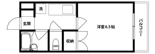 アルバマンション【1階】の間取り