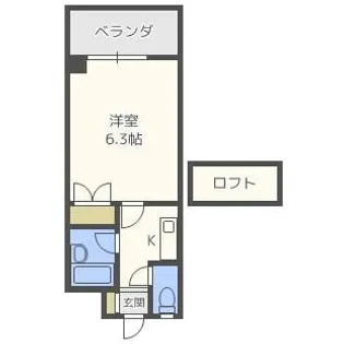 大正館薬院南【5階】の間取り