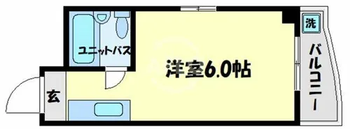 シャンクレール南堀江【2階】の間取り