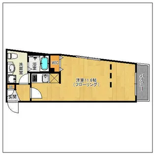 シュルーク アナーカ 大濠【401号室】の間取り