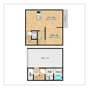 Ajito【1号室】の間取り